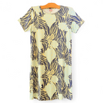 Luluoli Tシャツワンピース　ジンジャー　イエロー×ネイビー