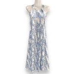 Luluoli ホルターネックワンピース レイ　ホワイト×ブルー