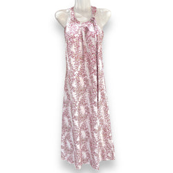 Luluoli ホルターネックワンピース レイ　ホワイト×ピンク