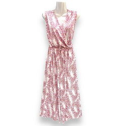 Luluoli パンツドレス 　レイ　ホワイト×ピンク