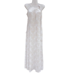 Luluoli ホルターネックワンピース シェル　ベージュ×ホワイト