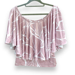 Luluoli ブラウス ピンク×ホワイト