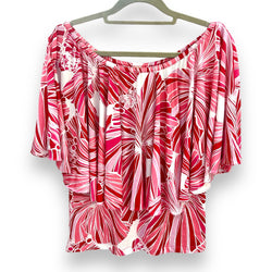 Luluoli ブラウス 　ハイビスカス　レッド