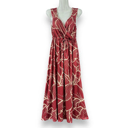 Luluoli カシュクールワンピース　レッド×ベージュ