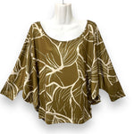 Luluoli ドルマンブラウス　オリーブ×ベージュ