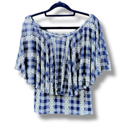 Luluoli ブラウス パラカ レイ ネイビー