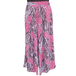 Luluoli ワイドパンツ 　ジンジャー　パープル×ピンク