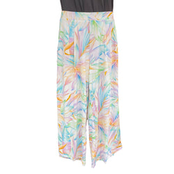 Luluoli ワイドパンツ 　葉　レインボー