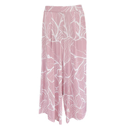 Luluoli ワイドパンツ 　ピンク×ホワイト