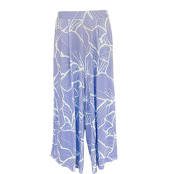 Luluoli ワイドパンツ 　濃ブルー×薄ブルー