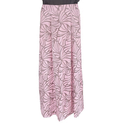 Luluoli スカート　フラワー　ピンク×グレー