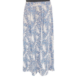 Luluoli スカート　レイ　ホワイト×ブルー