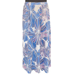 Luluoli スカート　ハイビスカス　ブルー