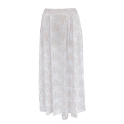 Luluoli スカート　シェル　ベージュ×ホワイト