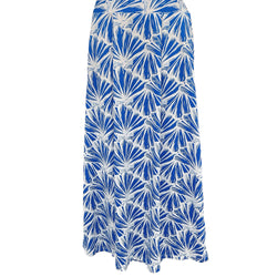 Luluoli スカート　シェル　濃ブルー×薄ブルー