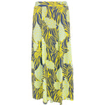 Luluoli スカート　ジンジャー　イエロー×ネイビー