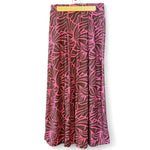 Luluoli スカート　フラワー　ブラウン×ピンク