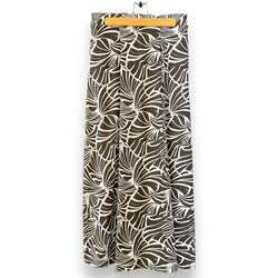 Luluoli スカート　フラワー　ブラウン×薄いピンク