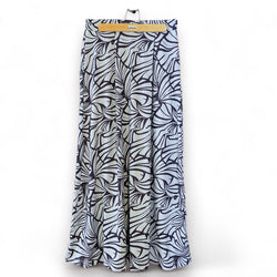 Luluoli スカート　フラワー　ブルー×濃いブルー