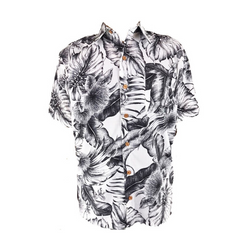 アロハシャツ メンズ レフア ホワイト サイズM.L