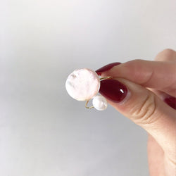 パールリング　大小２粒