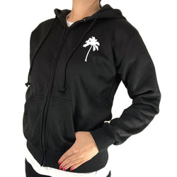 パーカー　ブラック ヤシモチーフ