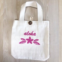 ミニトートバッグ(AlohaプルメリアPINK)