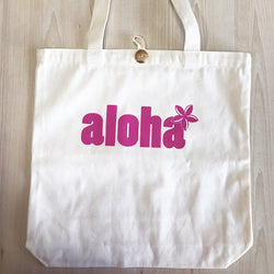 トートバッグ(AlohaプルメリアPINK)